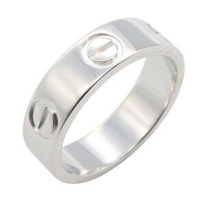 Cartier Ring Love 18K White Gold Silver